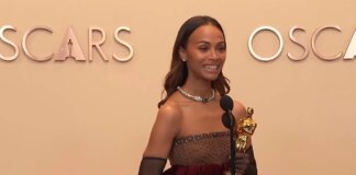 Зои Салдана упомянула русских и извинилась перед Мексикой на «Оскаре»