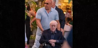 Вин Дизель покатал Майкла Кейна на инвалидном кресле