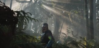 Хищник сражается с деревьями в отрывке фильма «Хищник Планета смерти»